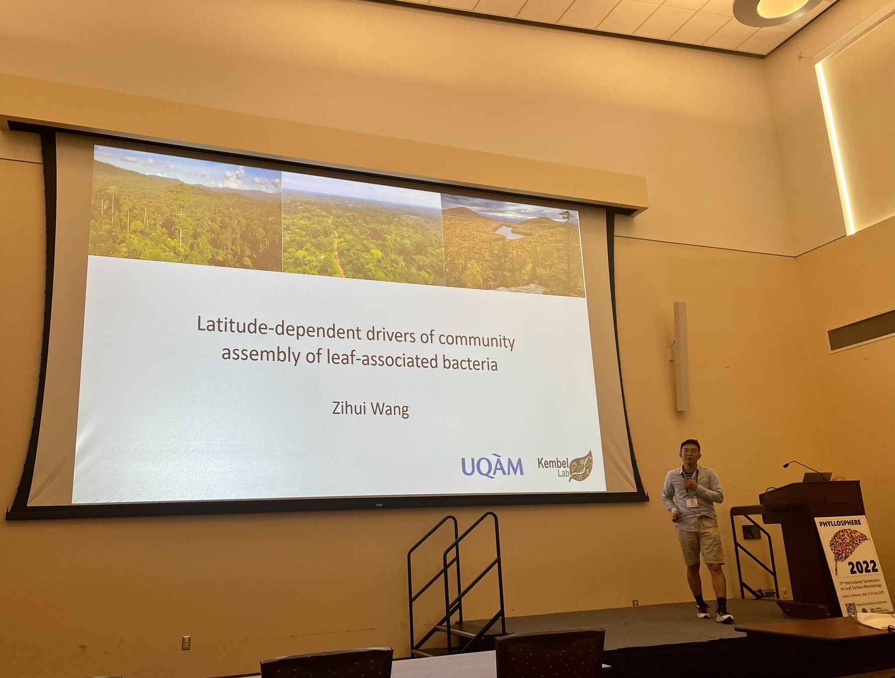 Presenting research on leaf-associated bacteria at the Phyllosphere Symposium