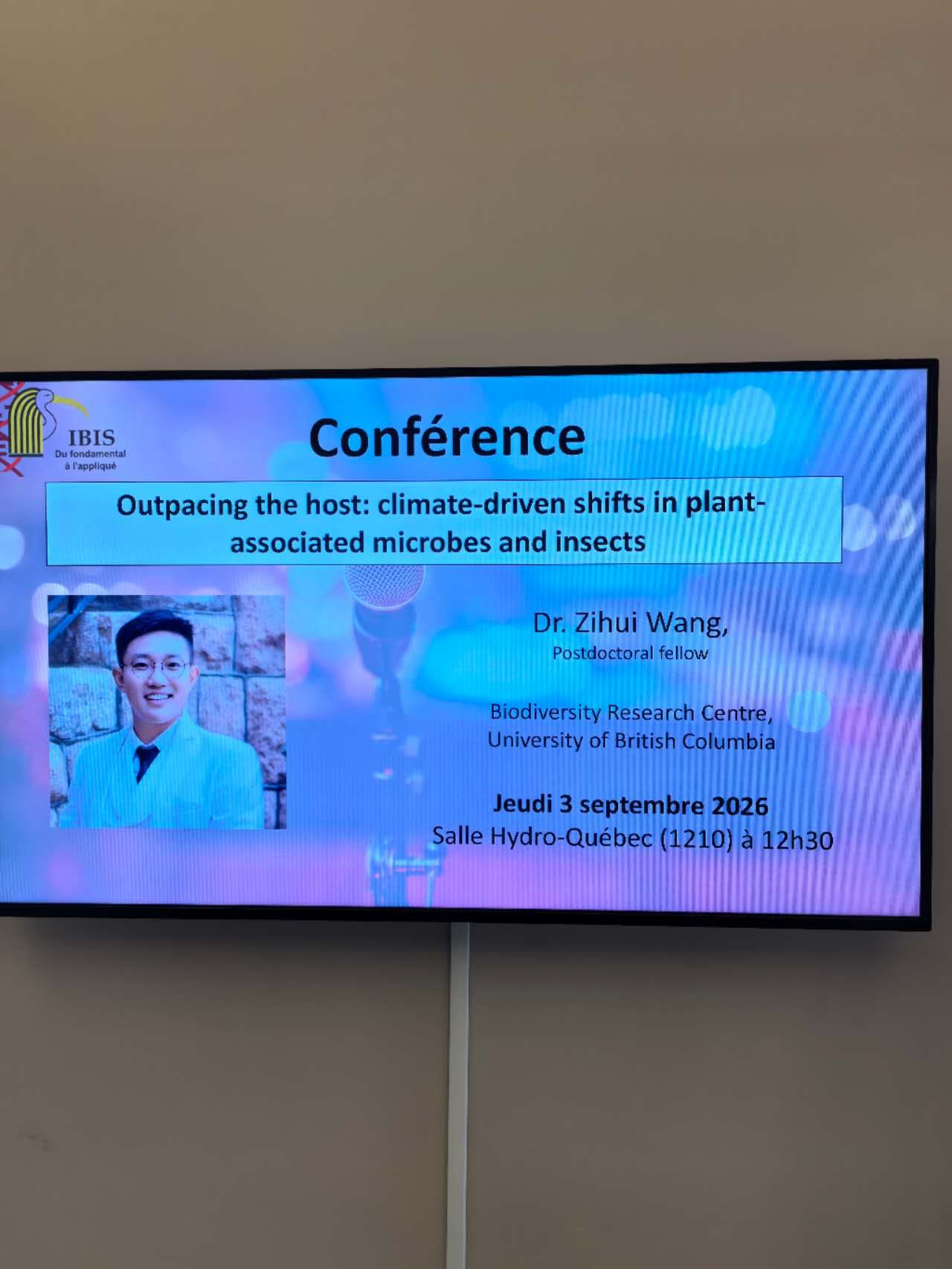 Departmental seminar announcement at Université Laval